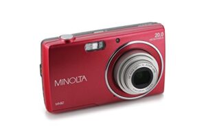 minolta 20 mega pixels digital camera, 5x optical zoom & hd video with 2.7″ lcd, red (mn5z-r)