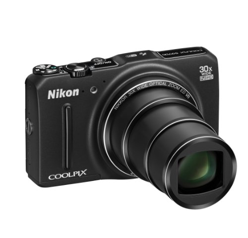 Nikon COOLPIX S9700 16.0 MP Wi-Fi Digital Camera with 30x Zoom NIKKOR Lens, GPS, and Full HD 1080p Video (Black) (Renewed)