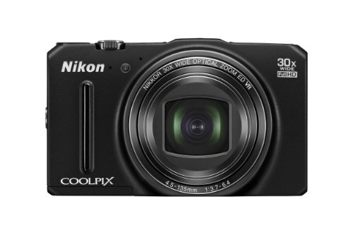 Nikon COOLPIX S9700 16.0 MP Wi-Fi Digital Camera with 30x Zoom NIKKOR Lens, GPS, and Full HD 1080p Video (Black) (Renewed)