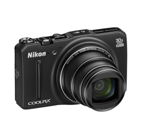 Nikon COOLPIX S9700 16.0 MP Wi-Fi Digital Camera with 30x Zoom NIKKOR Lens, GPS, and Full HD 1080p Video (Black) (Renewed)