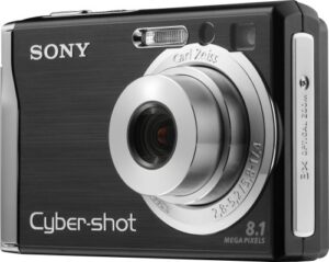 sony cybershot dscw90 8.1mp digital camera with 3x optical zoom and super steady shot (black)