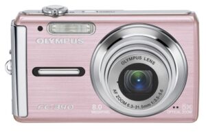 olympus fe-340 8mp digital camera with 5x optical zoom (pink)