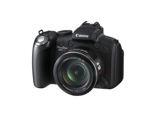 Canon PowerShot SX1IS 10 MP CMOS Digital Camera with 20x Wide Angle Optical Image Stabilized Zoom and 2.8-inch LCD