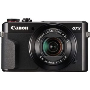 Canon PowerShot G7 X Mark II Digital Camera (1066C001), 64GB Card, 2 x Replacement NB13L Batteries, Corel Photo Software, Charger, Card Reader, LED Light, Soft Bag + More (Renewed)