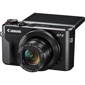 Canon PowerShot G7 X Mark II Digital Camera (1066C001), 64GB Card, 2 x Replacement NB13L Batteries, Corel Photo Software, Charger, Card Reader, LED Light, Soft Bag + More (Renewed)