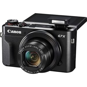 Canon PowerShot G7 X Mark II Digital Camera (1066C001), 64GB Card, 2 x Replacement NB13L Batteries, Corel Photo Software, Charger, Card Reader, LED Light, Soft Bag + More (Renewed)