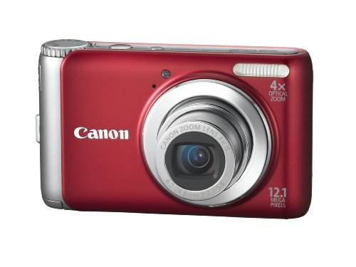 Canon PowerShot A3100IS 12.1 MP Digital Camera with 4x Optical Image Stabilized Zoom and 2.7-Inch LCD (Red)