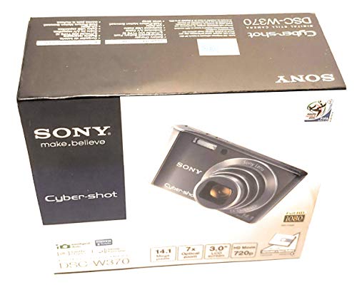 Sony DSC-W370 Cyber-Shot 14.1 MP Digital Camera with 7x Optical Zoom (Black)