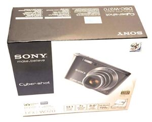 sony dsc-w370 cyber-shot 14.1 mp digital camera with 7x optical zoom (black)