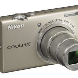 Nikon COOLPIX S6200 16 MP Digital Camera with 10x Optical Zoom NIKKOR ED Glass Lens and HD 720p Video (Silver)