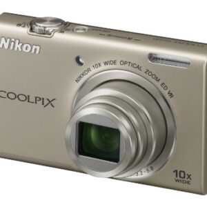 Nikon COOLPIX S6200 16 MP Digital Camera with 10x Optical Zoom NIKKOR ED Glass Lens and HD 720p Video (Silver)