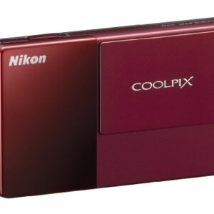 Nikon Coolpix S70 12.1MP Digital Camera with 3.5-inch OLED Touch Screen and 5x Wide Angle Optical Vibration Reduction (VR) Zoom (Red)