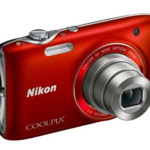 Nikon COOLPIX S3100 14 MP Digital Camera with 5x NIKKOR Wide-Angle Optical Zoom Lens and 2.7-Inch LCD (Red)