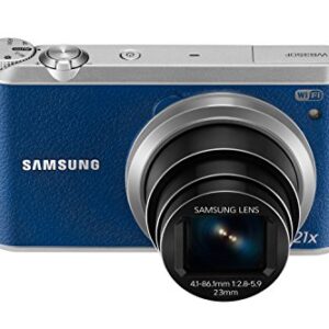 Samsung WB350F - 16.3MP BSI CMOS, 21X Optical Zoom, 3-inch LCD touchscreen, 1080p HD Video, Smart WiFi and NFC Digital Camera - Blue