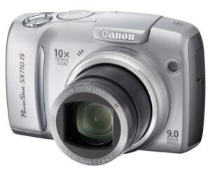 canon powershot sx110is 9mp digital camera with 10x optical image stabilized zoom (silver)