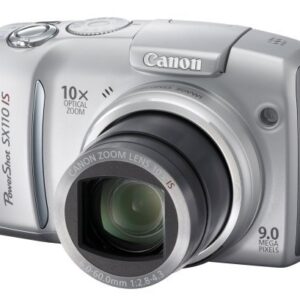 Canon Powershot SX110IS 9MP Digital Camera with 10x Optical Image Stabilized Zoom (Silver)