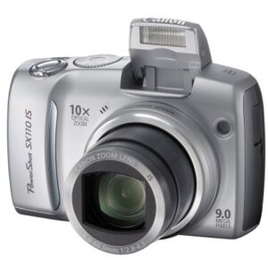 Canon Powershot SX110IS 9MP Digital Camera with 10x Optical Image Stabilized Zoom (Silver)