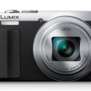 PANASONIC LUMIX ZS50 Camera, 30X LEICA DC Vario-ELMAR Lens, 12.1 Megapixels, High Sensitivity Sensor, Eye Viewfinder, DMC-ZS50S (USA SILVER)