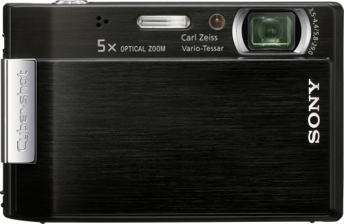 Sony Cybershot DSC-T100 8.1MP Digital Camera with 5x Optical Zoom and Super Steady Shot (Black)