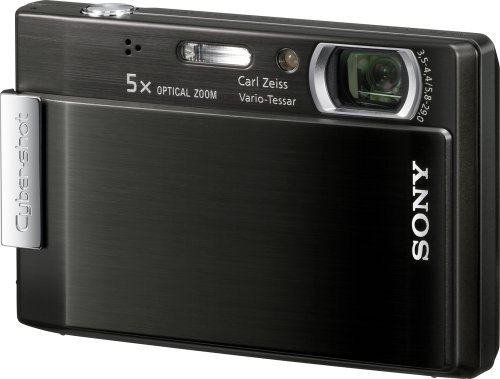 Sony Cybershot DSC-T100 8.1MP Digital Camera with 5x Optical Zoom and Super Steady Shot (Black)