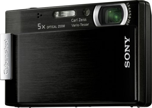Sony Cybershot DSC-T100 8.1MP Digital Camera with 5x Optical Zoom and Super Steady Shot (Black)