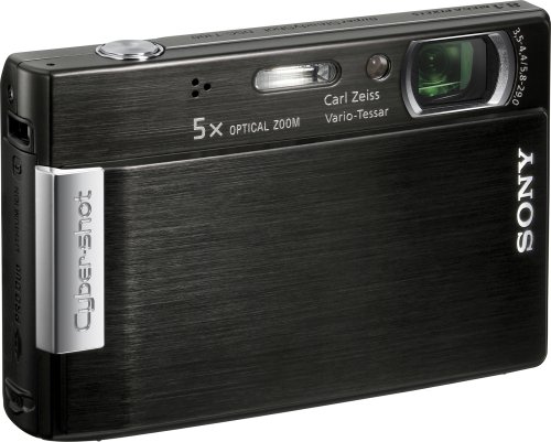 Sony Cybershot DSC-T100 8.1MP Digital Camera with 5x Optical Zoom and Super Steady Shot (Black)