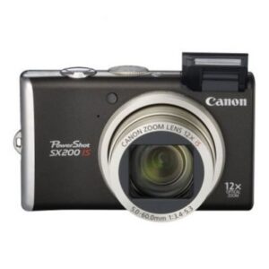 canon powershot sx200 is 12.1mp black digital camera