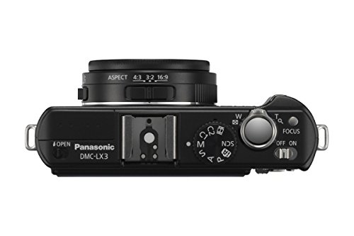 Panasonic DMC-LX3 10.1MP Digital Camera with 24mm Wide Angle MEGA Optical Image Stabilized Zoom (Black)