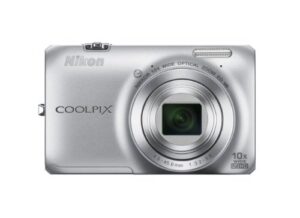 nikon coolpix s6300 16 mp digital camera with 10x zoom nikkor glass lens and full hd 1080p video (silver)
