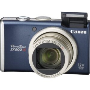 Canon PowerShot SX200IS 12.1 MP Digital Camera with 12x Wide Angle Optical Image Stabilized Zoom and 3.0-inch LCD (Blue)