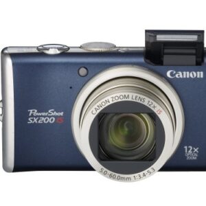 Canon PowerShot SX200IS 12.1 MP Digital Camera with 12x Wide Angle Optical Image Stabilized Zoom and 3.0-inch LCD (Blue)