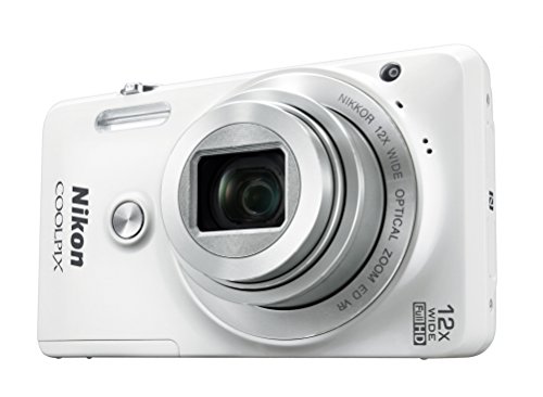 Nikon COOLPIX S6900 16MP Digital Camera with 12x Zoom, Natural White (International Version, No Warranty)