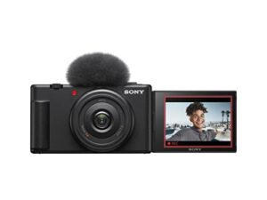sony zv-1f vlog camera for content creators and vloggers (black) (renewed)