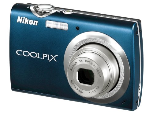 Nikon Coolpix S230 10MP Digital Camera with 3x Optical Zoom and 3 inch Touch Panel LCD (Night Blue)