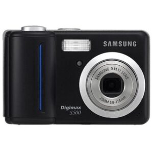 samsung digimax s500 5.1mp digital camera with 3x optical zoom (black)