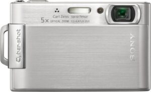 sony cybershot dsc-t200 8.1mp digital camera with 5x optical zoom with super steady shot image stabilization (silver)