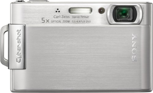 Sony Cybershot DSC-T200 8.1MP Digital Camera with 5x Optical Zoom with Super Steady Shot Image Stabilization (Silver)