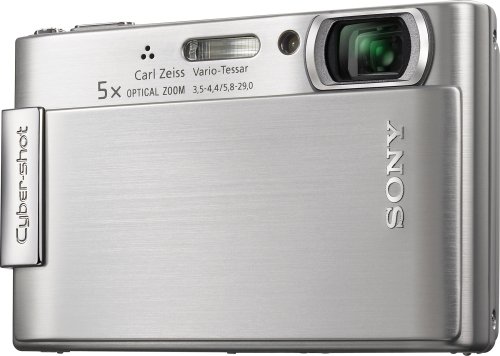 Sony Cybershot DSC-T200 8.1MP Digital Camera with 5x Optical Zoom with Super Steady Shot Image Stabilization (Silver)