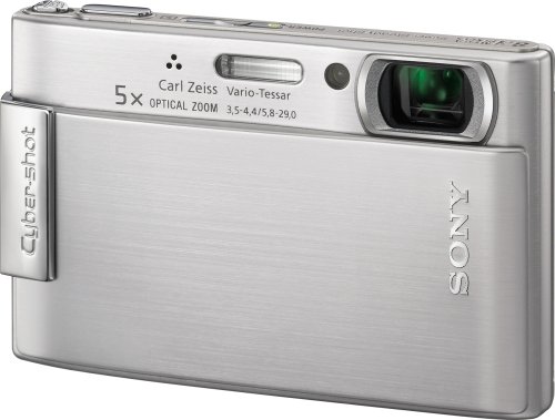 Sony Cybershot DSC-T200 8.1MP Digital Camera with 5x Optical Zoom with Super Steady Shot Image Stabilization (Silver)