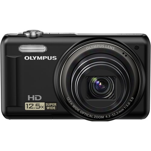 Olympus VR-320 14 MP Digital Camera with 12.5x Optical Zoom and 3" LCD (Black) (Old Model)