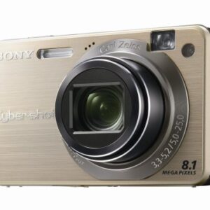 Sony Cybershot DSCW150/G 8.1MP Digital Camera with 5x Optical Zoom with Super Steady Shot (Gold)