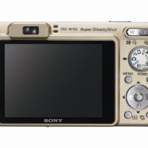 Sony Cybershot DSCW150/G 8.1MP Digital Camera with 5x Optical Zoom with Super Steady Shot (Gold)