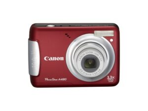 canon powershot a480 10 mp digital camera with 3.3x optical zoom and 2.5-inch lcd (deep red)