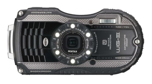 Pentax Optio WG-3 black 16MP Waterproof Digital Camera with 3-Inch LCD Screen (Black)