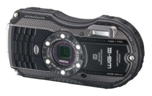 pentax optio wg-3 black 16mp waterproof digital camera with 3-inch lcd screen (black)