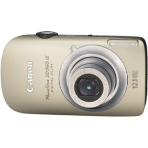 Canon PowerShot SD960IS 12.1 MP Digital Camera with 4x Wide Angle Optical Image Stabilized Zoom and 2.8-inch LCD (Gold)