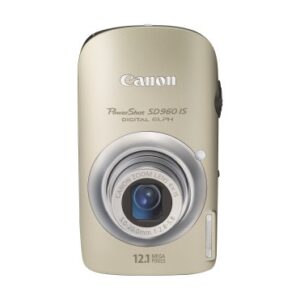 Canon PowerShot SD960IS 12.1 MP Digital Camera with 4x Wide Angle Optical Image Stabilized Zoom and 2.8-inch LCD (Gold)