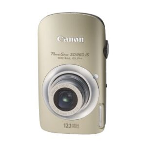 Canon PowerShot SD960IS 12.1 MP Digital Camera with 4x Wide Angle Optical Image Stabilized Zoom and 2.8-inch LCD (Gold)