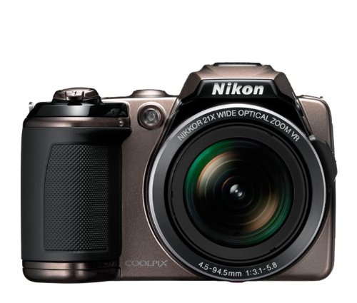 Nikon COOLPIX L120 14.1 MP Digital Camera with 21x NIKKOR Wide-Angle Optical Zoom Lens and 3-Inch LCD (Bronze)