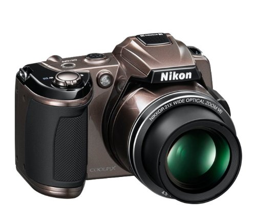 Nikon COOLPIX L120 14.1 MP Digital Camera with 21x NIKKOR Wide-Angle Optical Zoom Lens and 3-Inch LCD (Bronze)